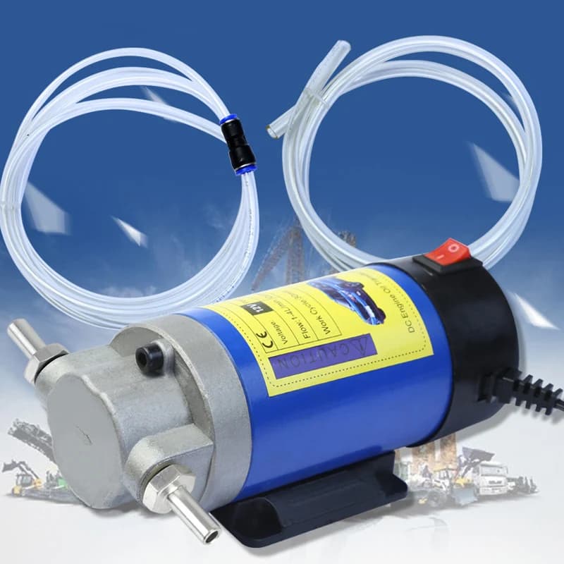 Pompe de changement de transfert d'aspiration électrique 12V, pompe de transfert d'huile 1-4L/min, p