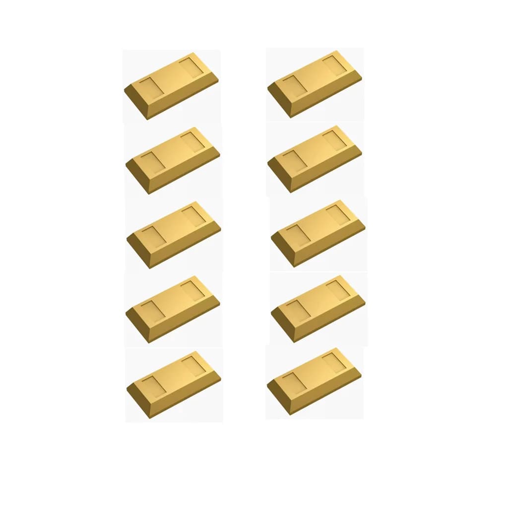 Coffre au trésor de la mine d'or et d'argent de la petite cité, accessoires pour jouets d'enfants, p
