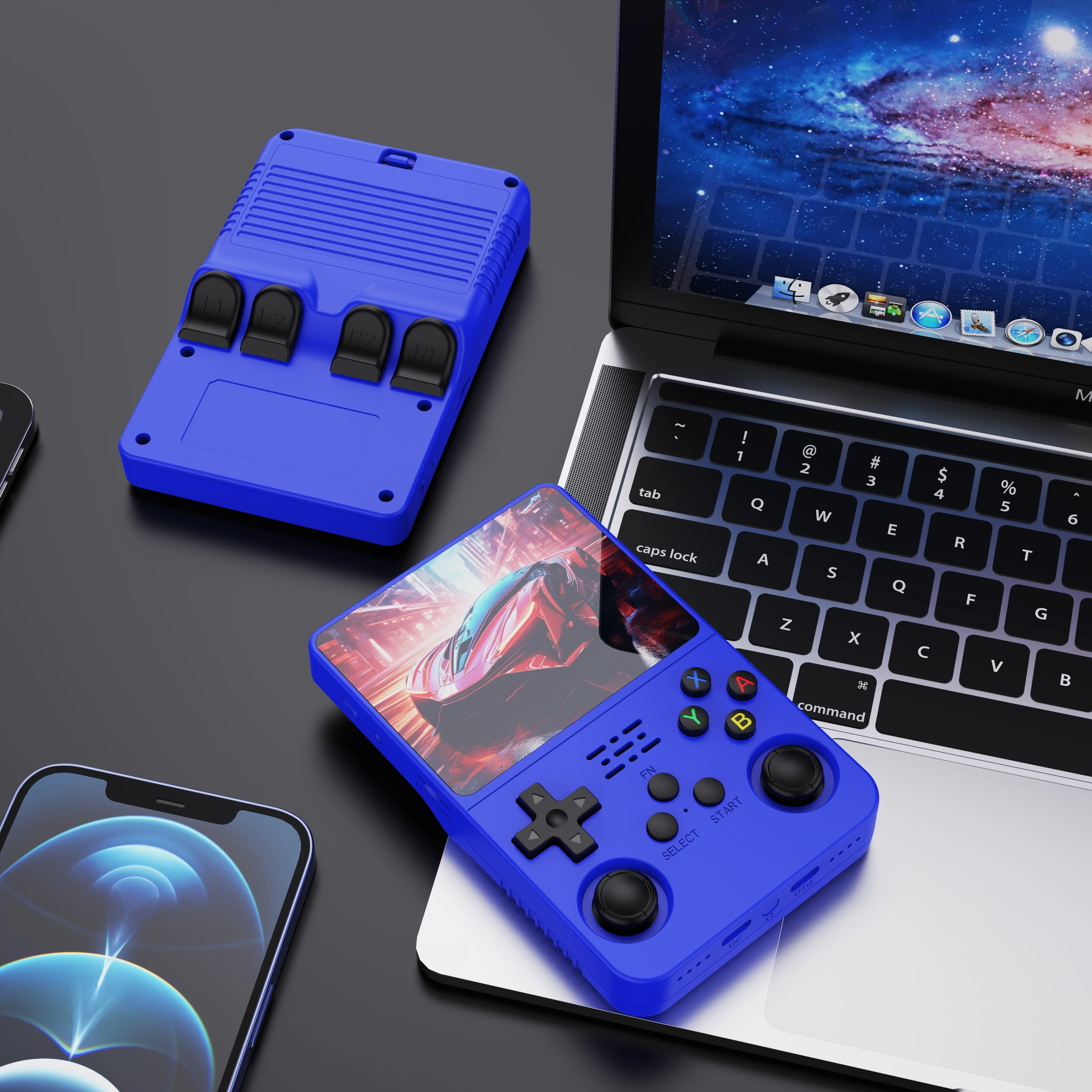BOYHOM R36S Rétro Console De Jeu Vidéo Portable Système Linux 3.5 Pouces IPS Écran Lecteur Vidéo De 