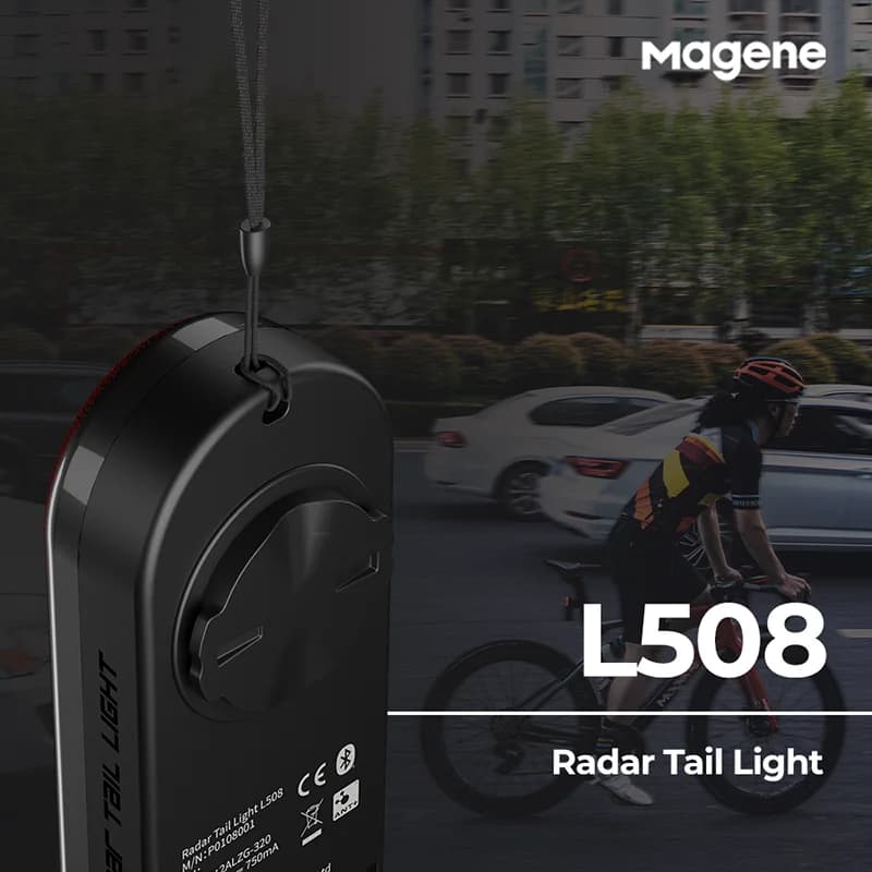Magene Radar feu arrière de vélo L508 lampe de détection de frein arrière de vélo tige de selle char