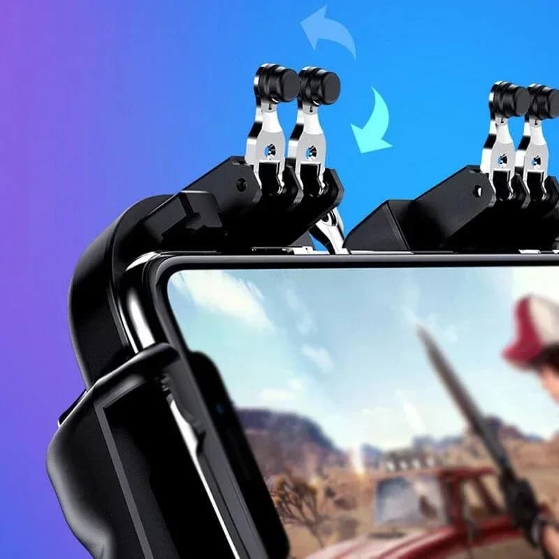 H9 6 doigt téléphone portable jeu déclencheur manette manettes contrôleur avec radiateur objectif ti