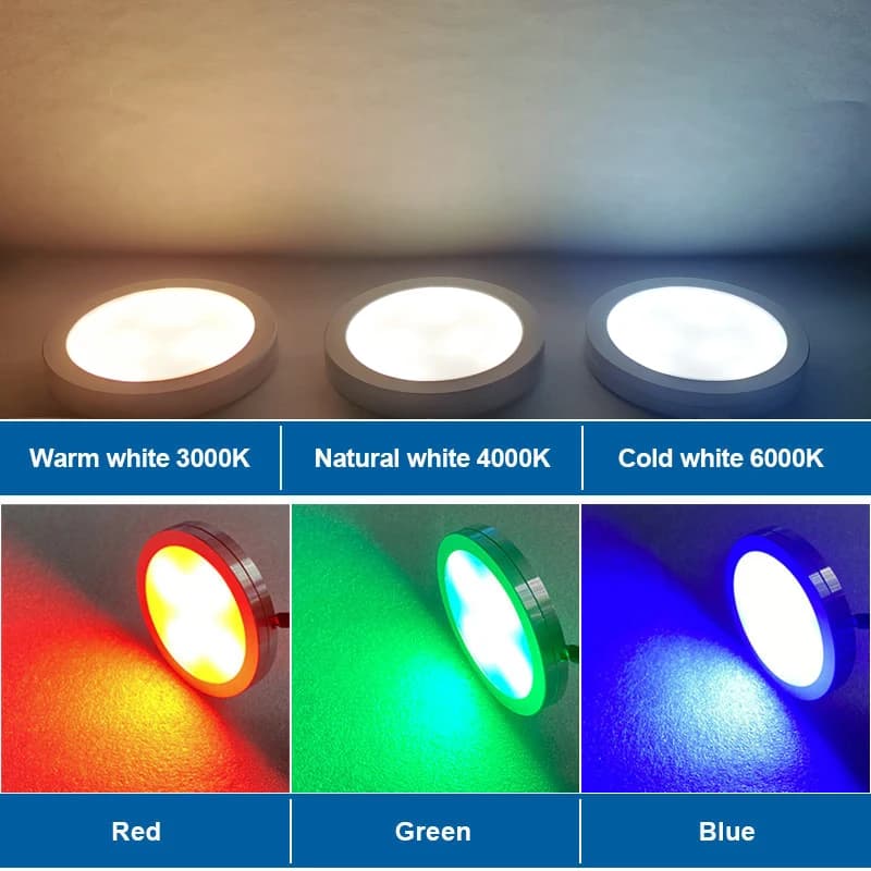 Projecteur LED USB 5V, Mini lampe d'armoire Ultra-mince avec interrupteur 3w 5w 7w, affichage de bij