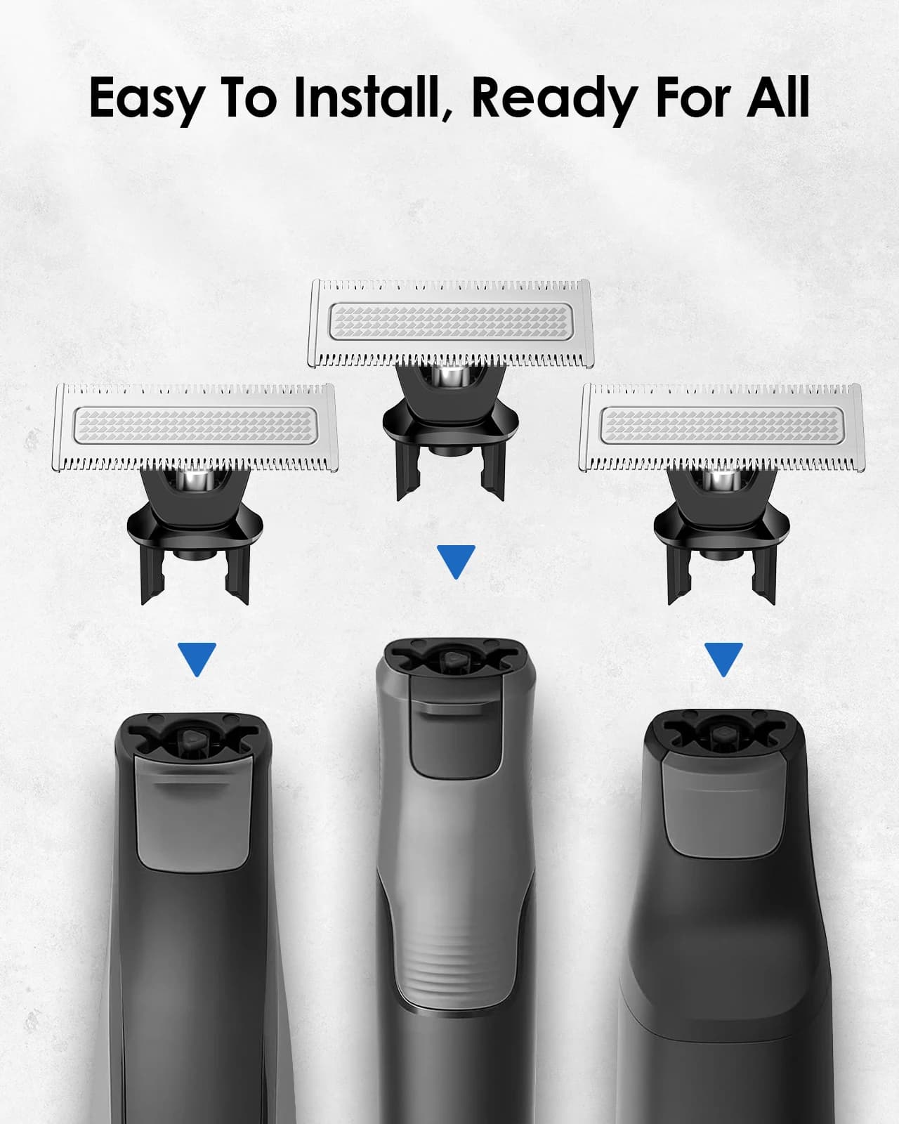 Lame de rechange pour rasoir en acier inoxydable, compatible avec Oneblade QP2630/QP2520/QP2530, ave