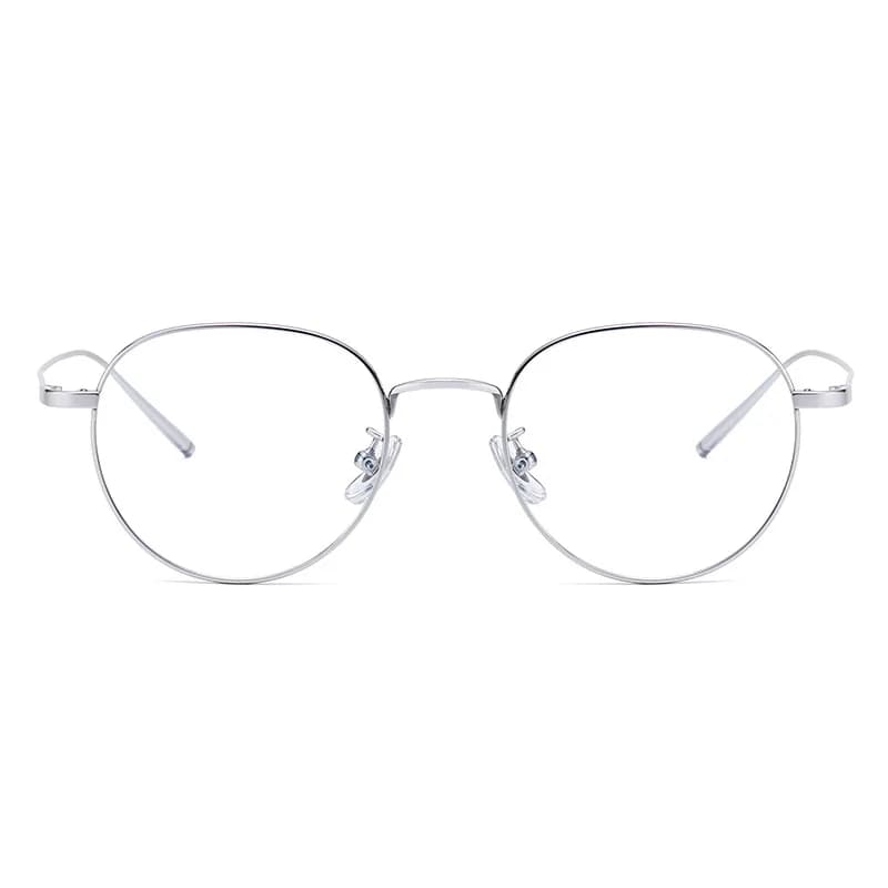 FIRADA mode confort lunettes de luxe rétro rond titane lunettes optique Prescription lunettes cadre 