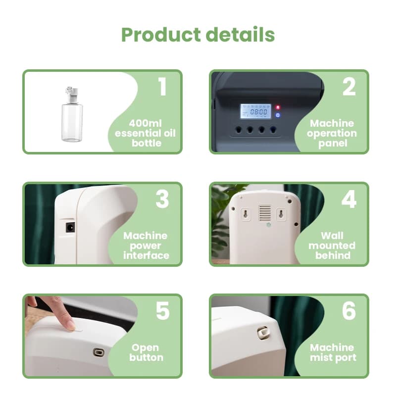 NAMSTE nouveau diffuseur d'arôme électrique Bluetooth 1000m3 diffuseur huile essentielle aromathérap