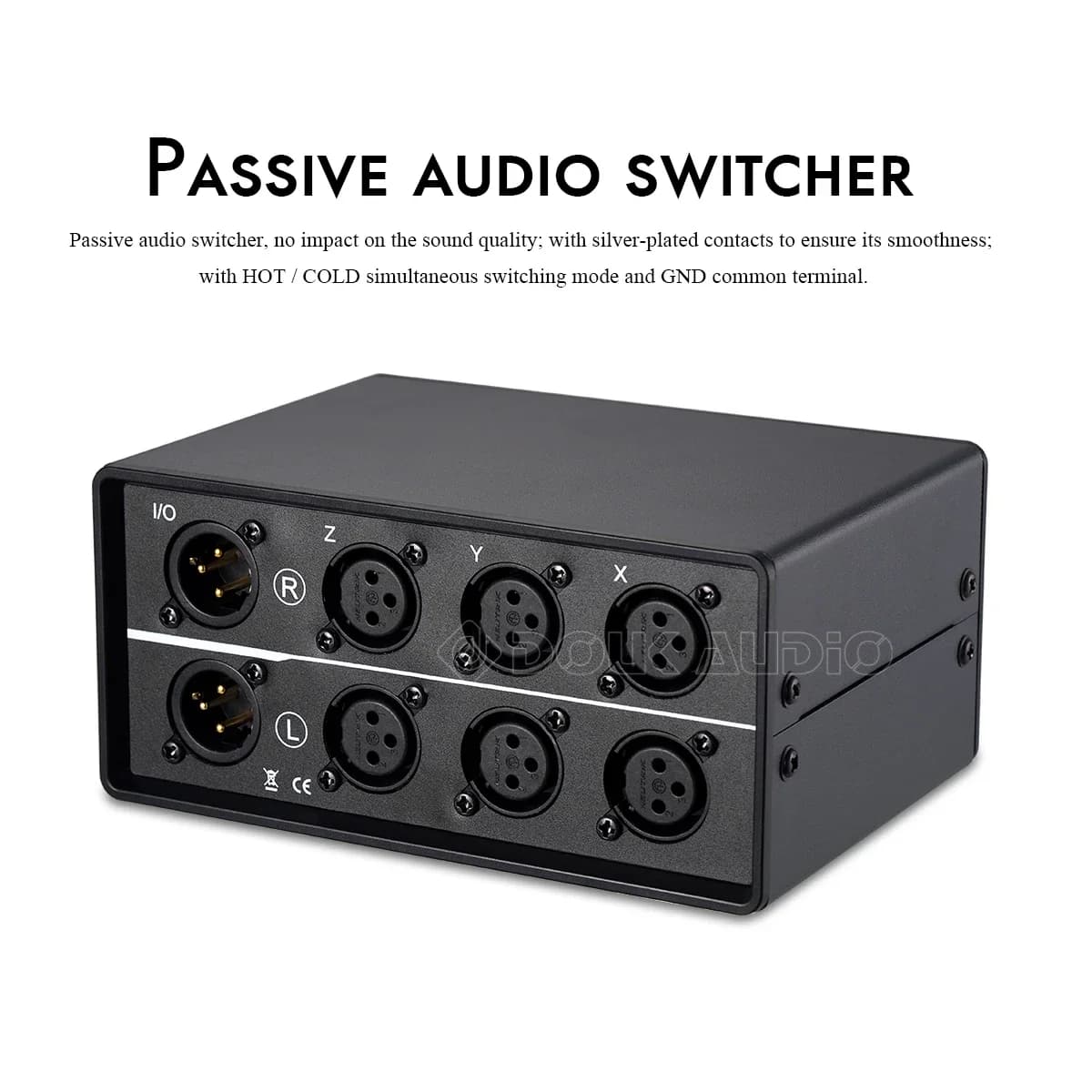 Douk Audio-1(3)-IN-3(1)-OUT XLR sélecteur audio stéréo passif