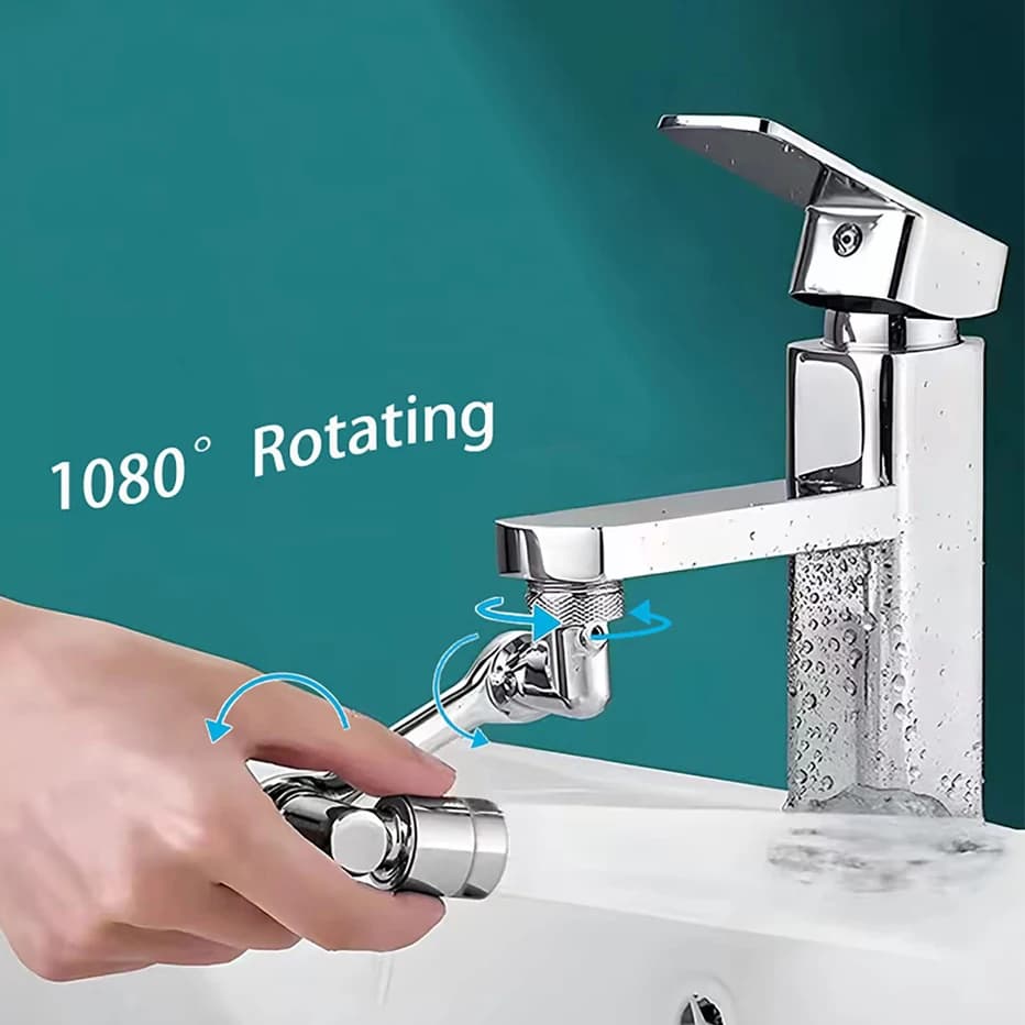 Tête de pulvérisateur rotative à 1080 °, buse de robinet d'eau, adaptateur d'extension HOTap univers