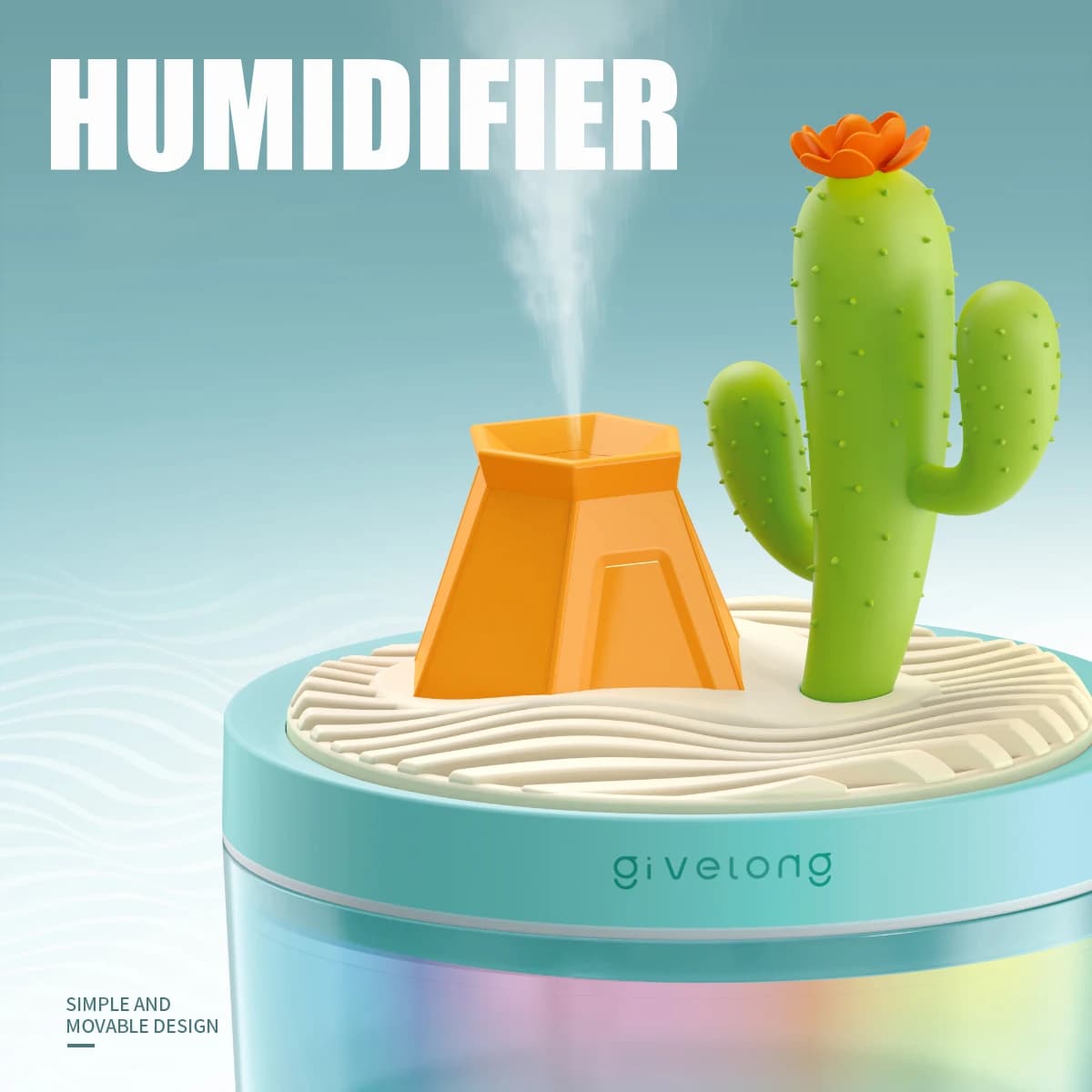 Humidificateur d'air de paysage, petit Spray d'hydratation, silencieux, pour chambre à coucher, bure