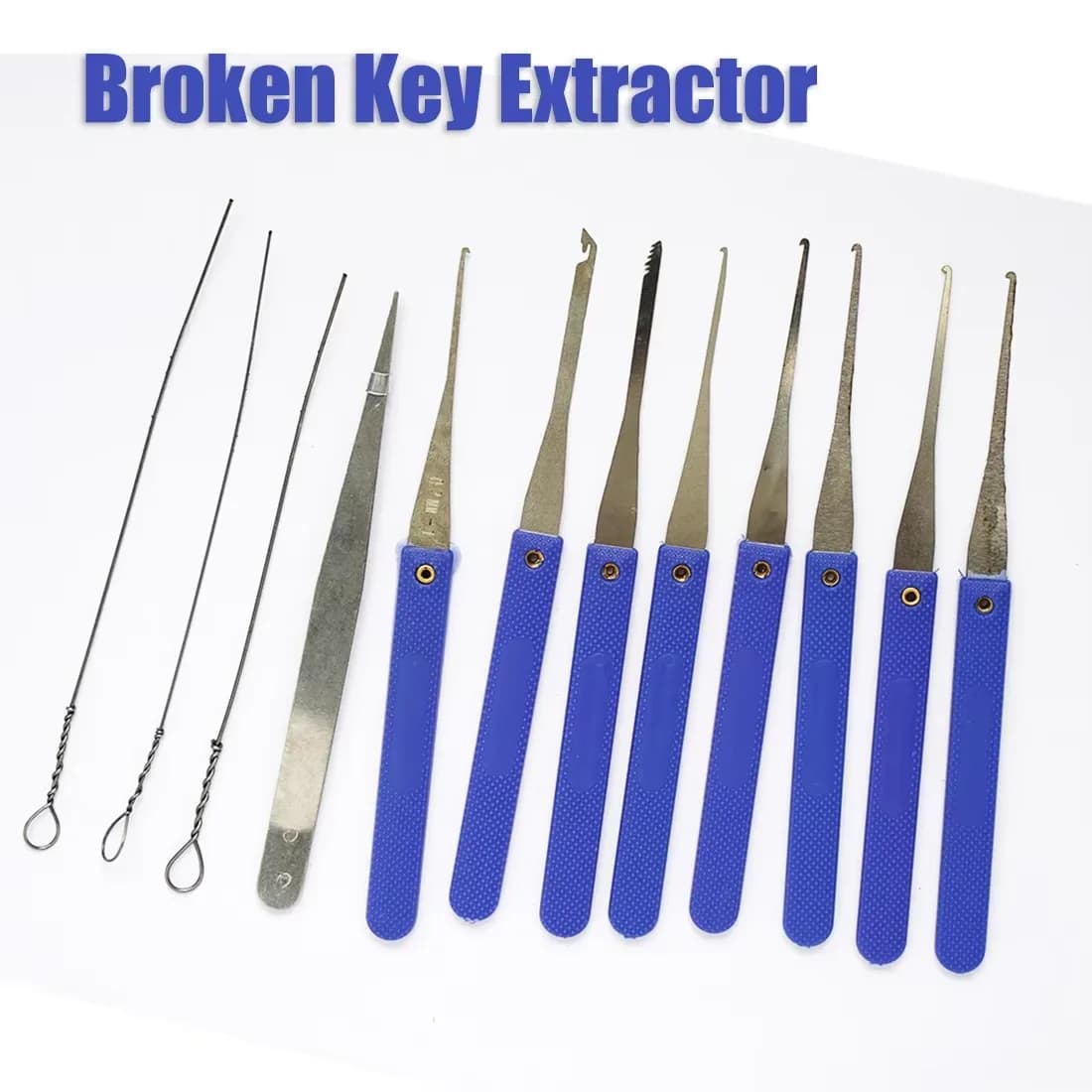 Ensemble d'outils d'extraction de clés domestiques – Kit de réparation de serrures tout-en-un avec c
