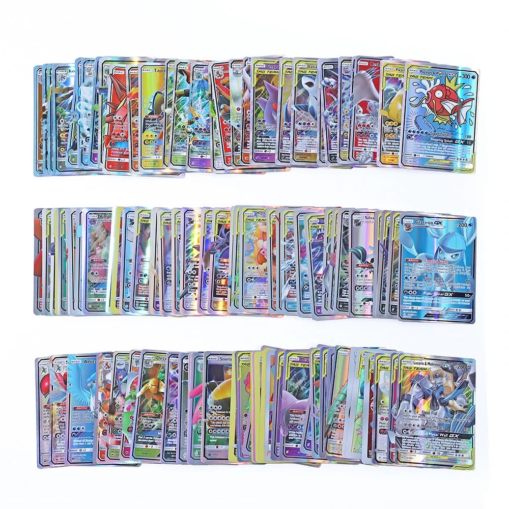 Cartes Pokemon anglaises GX Tag Team Vmax EX Mega Shining, 20 pièces, cartes de Collection de combat