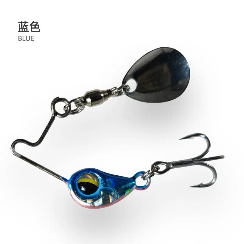 1 pièces rotatif métal VIB vibration appât Spinner cuillère leurres de pêche 5g 7g gabarits truite p