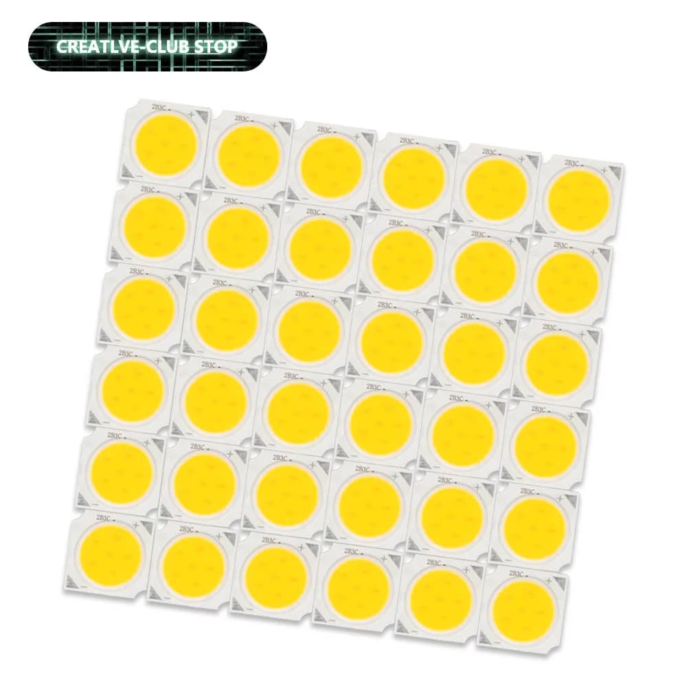 20 pièces LED COB ampoule 250mA 1313 3W 5W 7W 10W blanc chaud blanc froid LED Source puce lampe proj