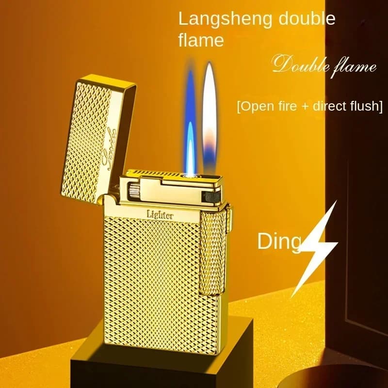 Briquet à gaz en métal coupe-vent, briquet inhabituel, allume-cigare, accessoire pour fumer, Gadgets