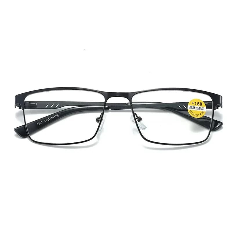 Lunettes de lecture à la mode pour hommes, monture de lunettes de Prescription bloquant la lumière b