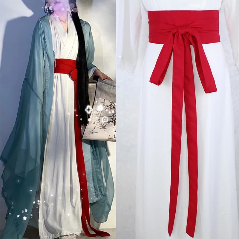 Ceinture Hanfu de Style Antique, 360cm de Long, en coton et lin, pour femmes, Kimono Obi Hanfu, déco