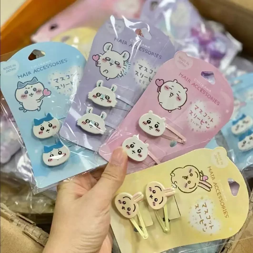 Nouveau Chiikawa Bb pince fille Kawaii pince à cheveux étudiant élastique mignon Usaki Hachiware des