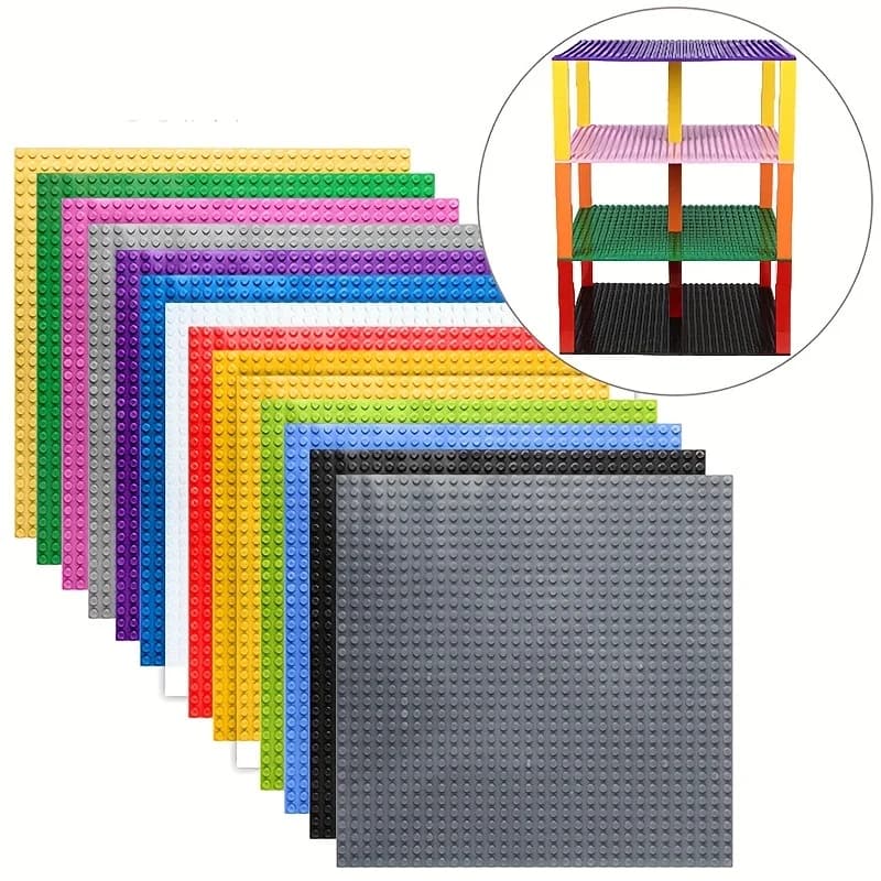 Plaque de Base 32x32 points, blocs de construction de Base Double face, briques classiques, jouets p