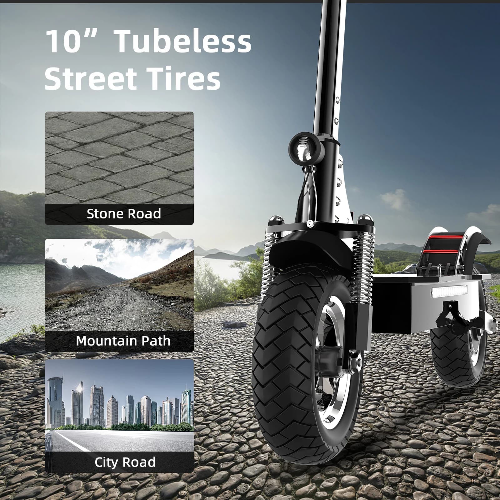Trottinette Électrique Pliable à 2 Roues pour Adulte, Batterie Rechargeable de 20Ah, Longue Autonomi