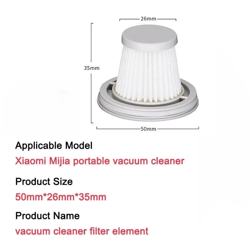 Pièces de filtre Hepa sans fil pour aspirateur pratique Xiaomi, filtre de remplacement, accessoires 