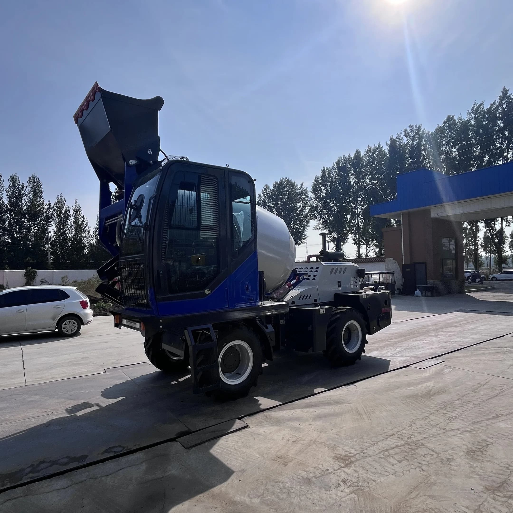 Haute qualité grand mélangeur de 3 mètres cubes mélangeur de ciment de boue bétonnière mobile mini c