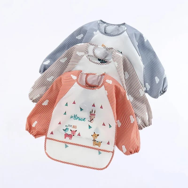 Bavoirs imperméables pour bébé de 0 à 3 ans, joli dessin animé coloré, pour nourrissons, manger des 