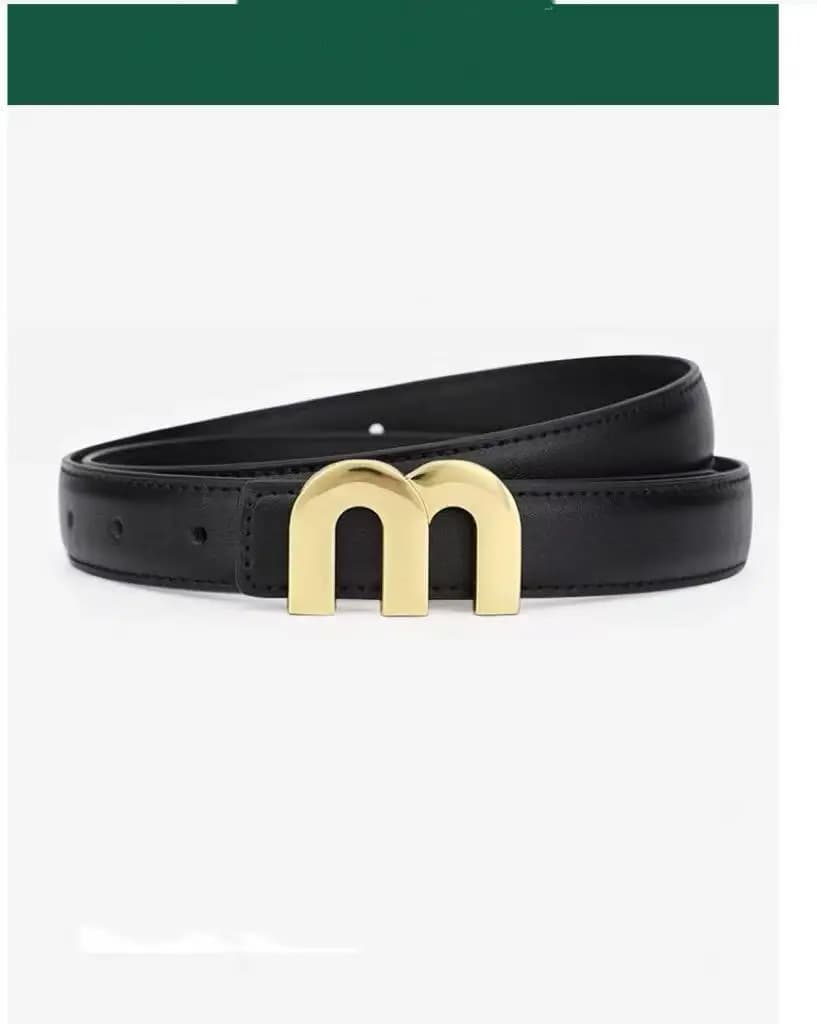 Ceinture à la mode pour femmes, boucle dorée de haute qualité, meilleure assortie avec une robe à ce