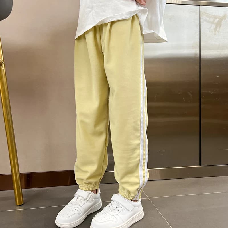 1/3 pièces enfants été couleur unie pantalons de sport de base garçons décontracté Joker taille élas