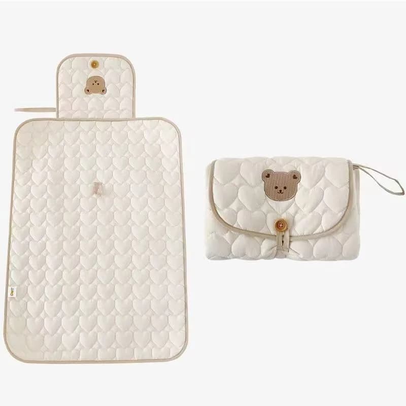 Tapis à langer pliable et portable pour bébé, matelas absorbant pour nouveau-né, couverture de lit s