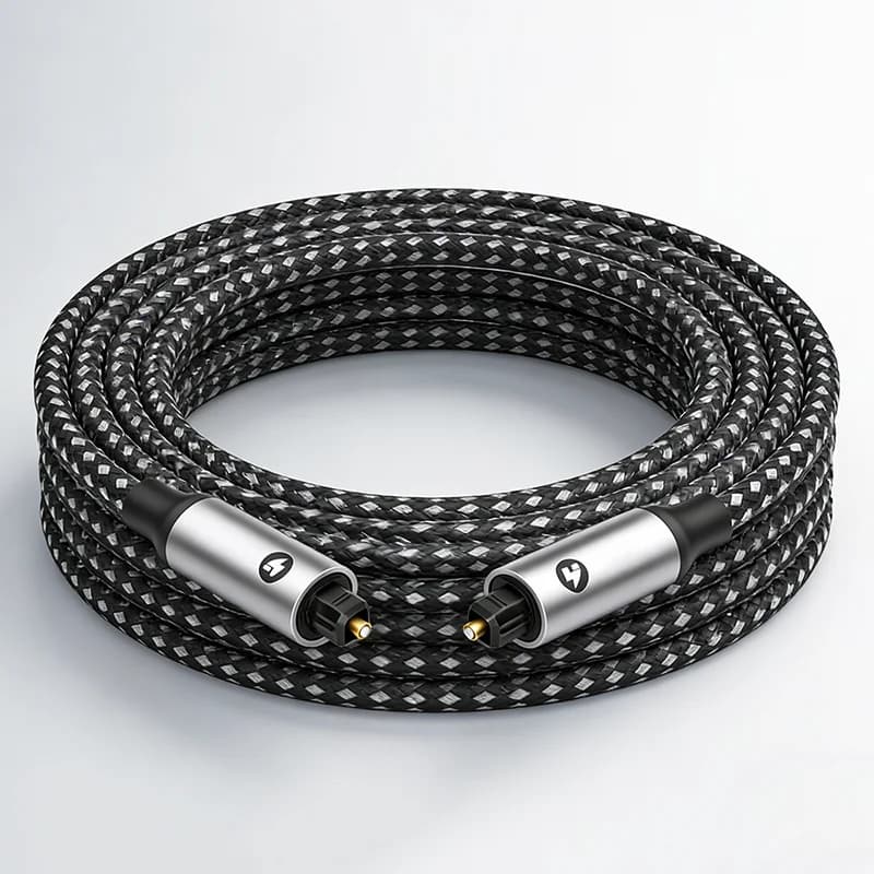Câble audio optique Toslink, cordon en fibre optique S/PDIF, cordon optique numérique pour systèmes 