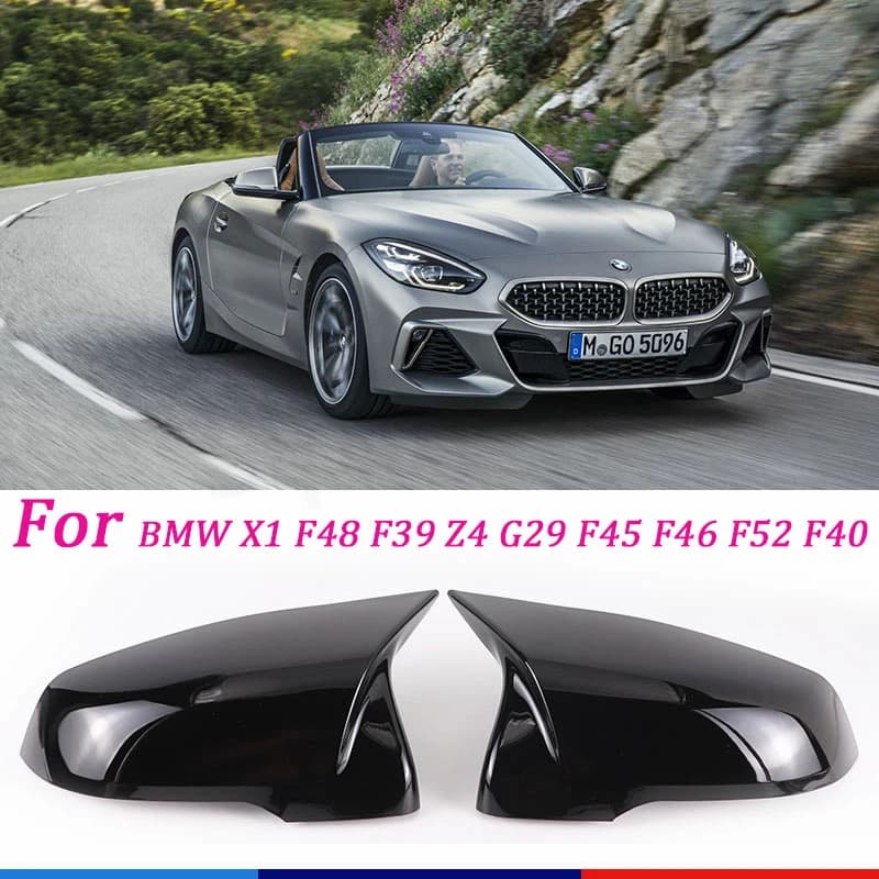 Couvercle de rétroviseur en fibre de carbone noire, aile latérale modifiée, pour BMW X2 F39 Z4 G29 2