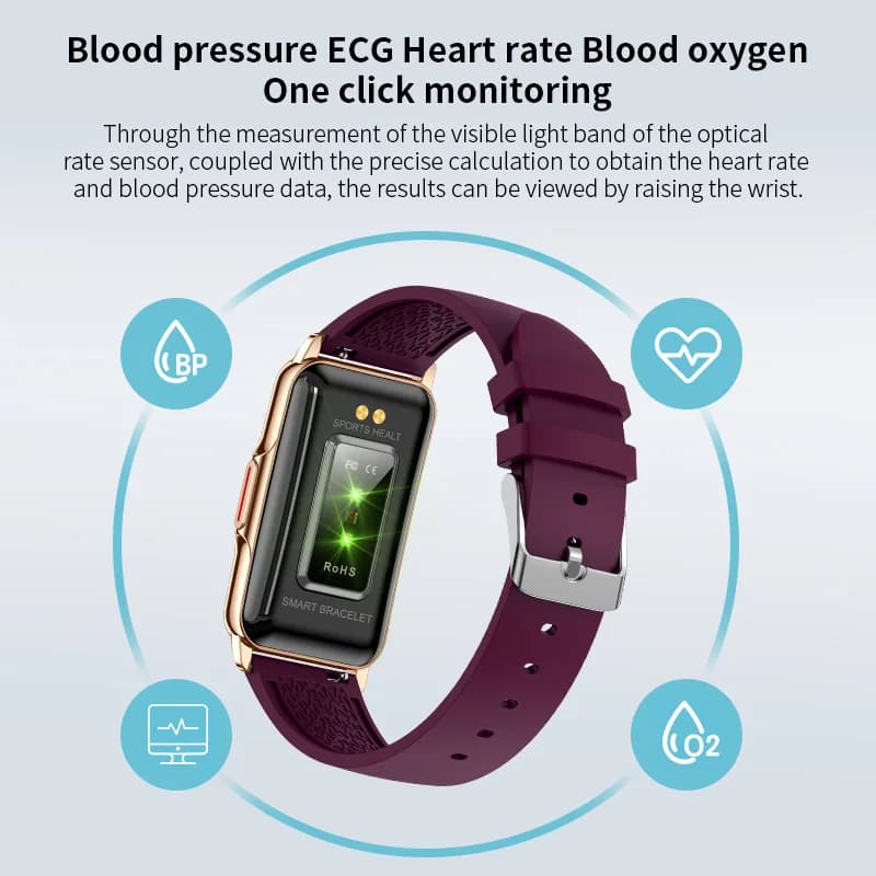 LIGE nouvelle mode montre intelligente dames Message pousser pression artérielle bricolage cadran pe