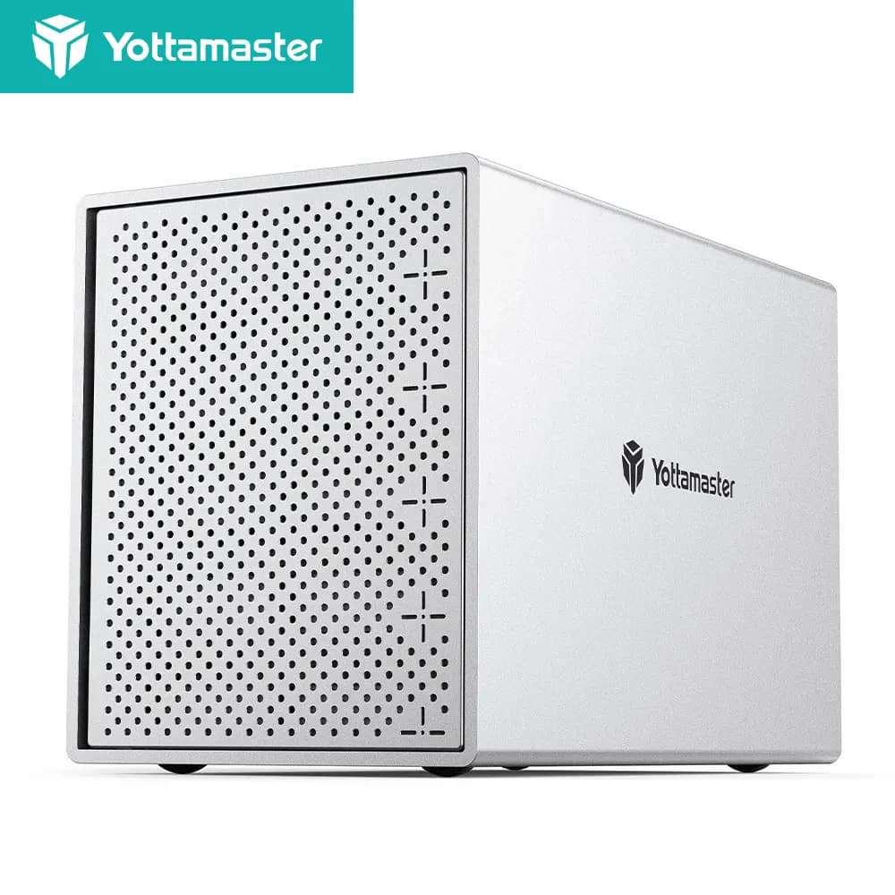 Yottamaster Boîtier de disque dur externe à 5 baies USB3.0 HDD BOX pour disque dur SATA 3,5/2,5 pouc
