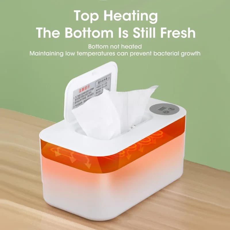 Chauffe-lingettes humides pour bébé, avec affichage LED, distributeur de serviettes humides, Portabl