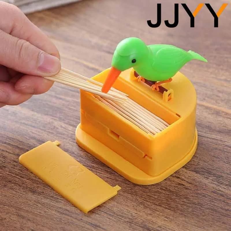 JJYY boîte de rangement de cure-dents détachable boîte de cure-dents d'oiseau distributeur automatiq