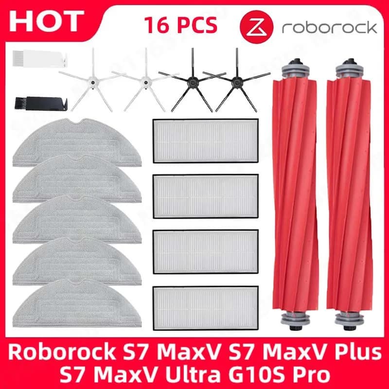 Roborock – pièces de rechange pour aspirateur Robot, brosse latérale principale, filtre Hepa, vadrou