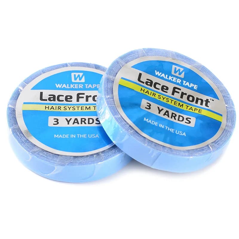 1/2/3 rouleau 0.8 CM * 3 Yards Super cheveux ruban bleu ruban adhésif Double face pour Extension de 
