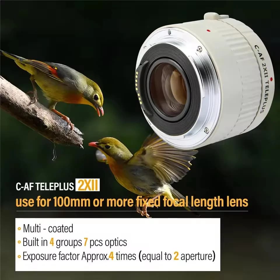 VILTROX – téléconvertisseur pour Canon EOS EF, C-AF, 2X II, Autofocus, convertisseur d'extension pou