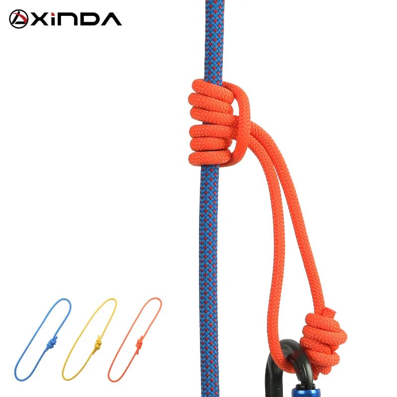 Xinda – corde Prusik d'extérieur de 6mm, 120cm de long, accessoire, corde Durable, résistante à la c