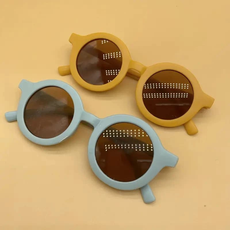 Lunettes de soleil mignonnes pour bébé, lunettes de soleil pour enfants, outil de photographie en pl