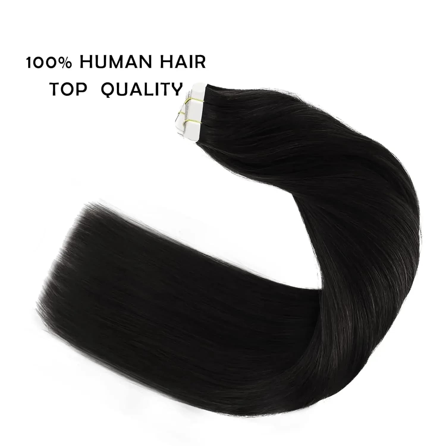 Bande droite dans les Extensions de cheveux trame de peau cheveux brésiliens 100% Extensions de chev
