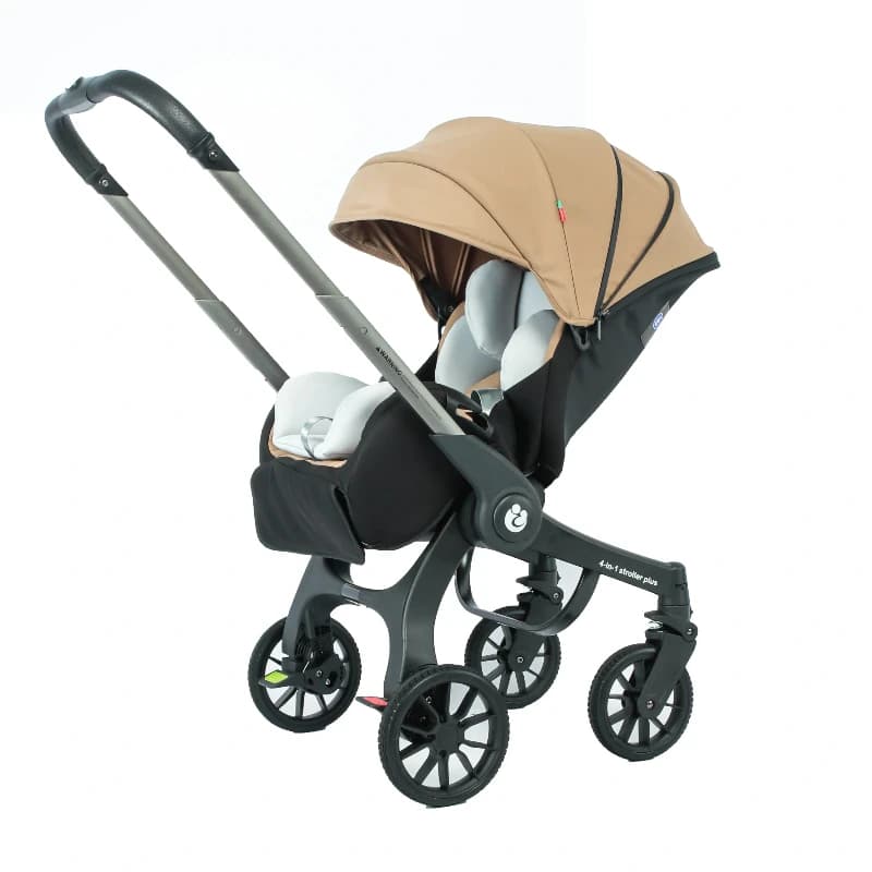 UE en Stock 4In1 bébé poussette, poussette multifonctionnelle pliable avec siège auto landau Portabl