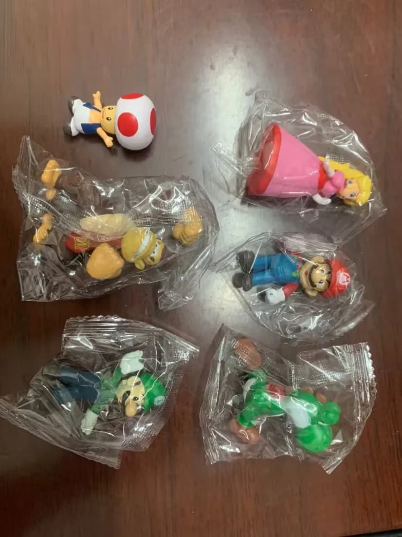 Nouveauté 2026 : Lot de 6 figurines d'action Super Mario Bros en PVC – Luigi, Yoshi, Donkey Kong, Ch
