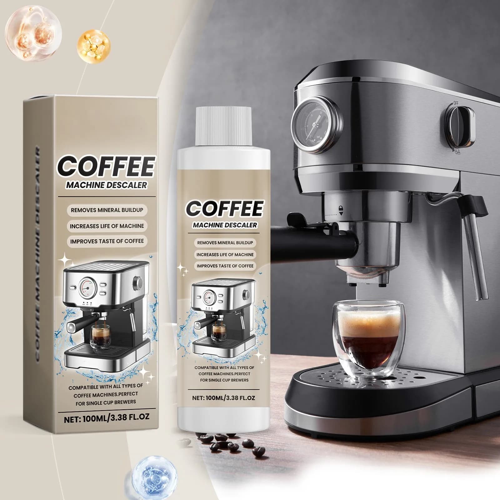 Solution de détartrage pour Machine à café, Agent de détartrage, Agent de nettoyage, fournitures de 