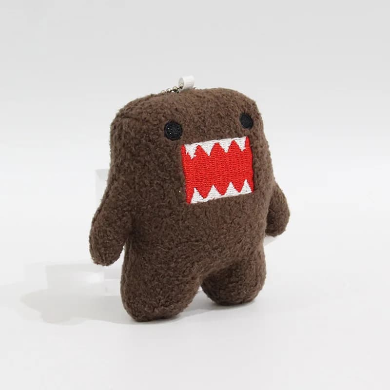 Kawaii mignon Domo Kun porte-clés en peluche Anime porte-clés charme pour sac clés cadeau Collection