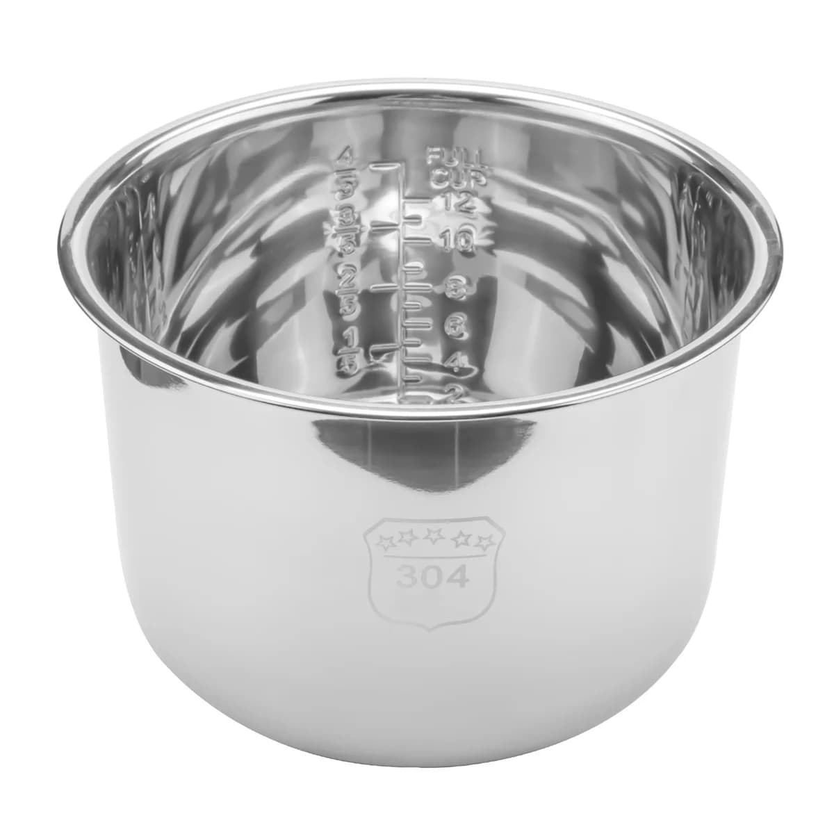 Doublure intérieure en acier inoxydable pour autocuiseur, pot pour riz, minute, 6l