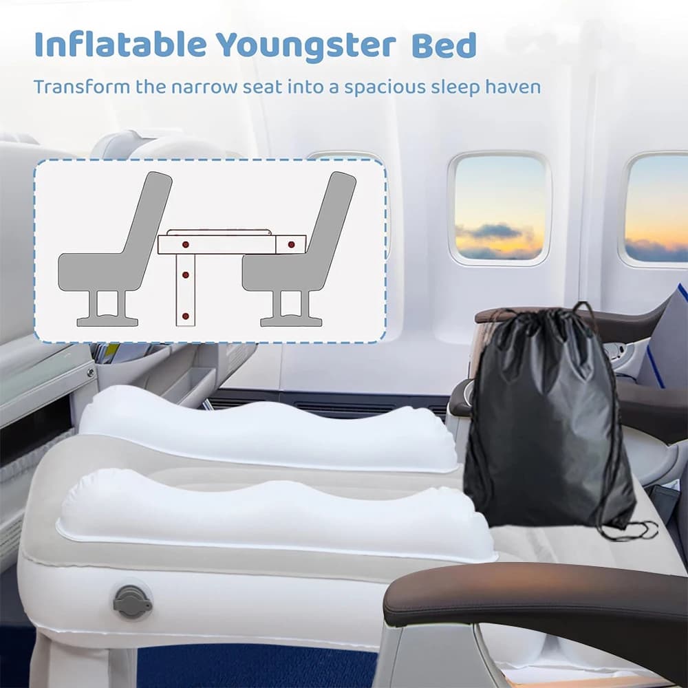 Matelas gonflable pliable pour bébé, arrière de voiture pour enfants, polymère, avion, voyage en ple