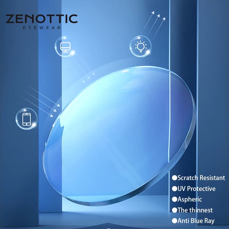 ZENOTTIC — Verres Optiques Anti Lumière Bleue, Lentilles pour Hypermétropes, Presbytes, Myopes, sur 