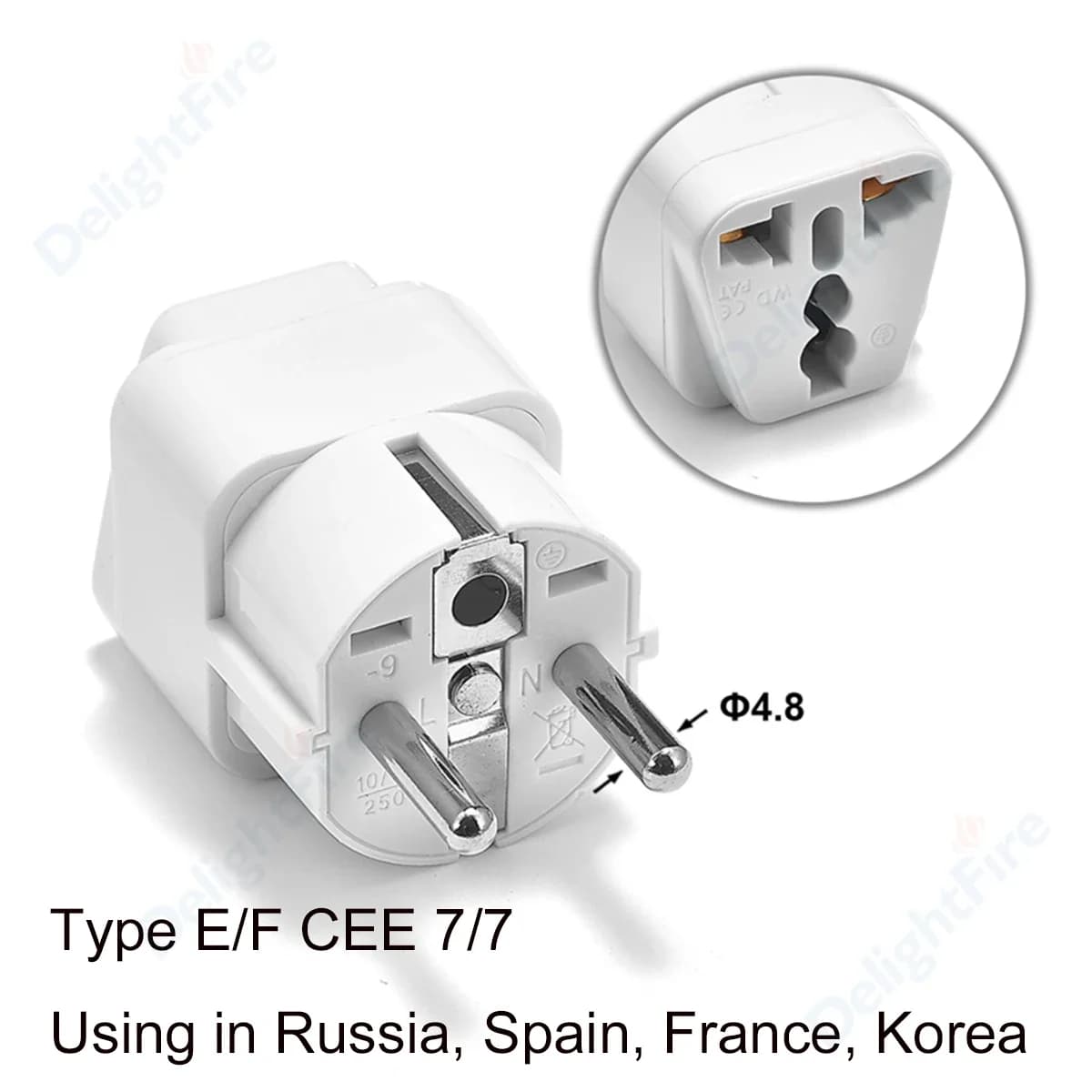 Adaptateur de prise ue AU UK US vers EU, convertisseur d'adaptateur de prise européenne, adaptateur 
