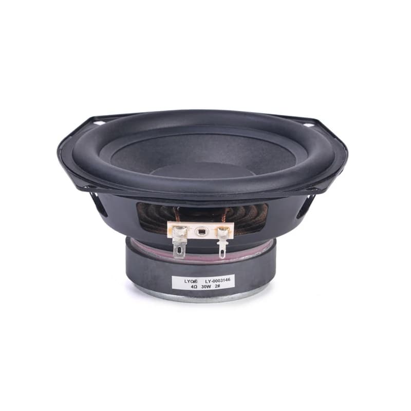 Tenghong 1 pièces 5.25 pouces caisson de basses haut-parleur pilote 4 Ohm 30W bord en caoutchouc inc