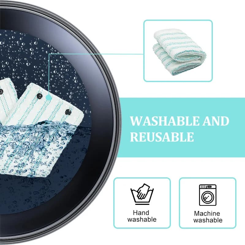 Tampons plats de vadrouille pour Leifheit Clean Twist XL MicroDuo, tampon de nettoyage sec et humide